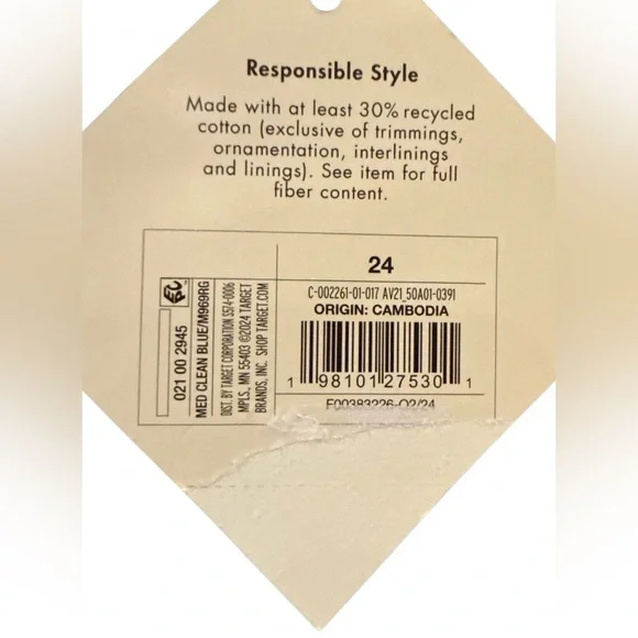 🆕 a-line denim skirt sz 24 - Picture 2 of 5